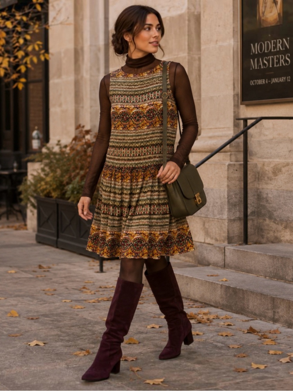 Hemant & Nandita Silk Beaded Embellished Drop Waist Mini Dress 4